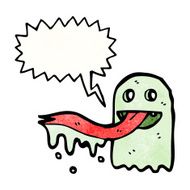 cartoon spooky ghost N121