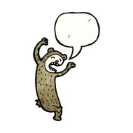 funny cartoon bear N68