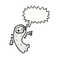 cartoon spooky ghost N122