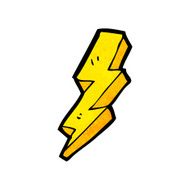 Cartoon Lightning Bolt N32