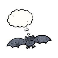 halloween bat with thought bubble N2