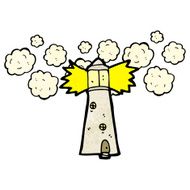 Cartoon Lighthouse N3