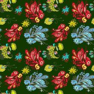 Colorful flower seamless pattern N2