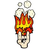 rock devil horns hand symbol N2