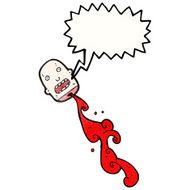 cartoon gross severed head N7