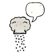 cartoon cloud with speech bubble N58