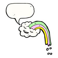 cartoon cloud with speech bubble N60