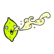 cartoon lime squirting juice N2