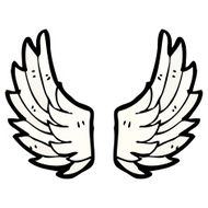 Cartoon Angel Wings N14