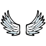 Cartoon Angel Wings N16