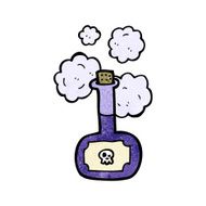 deadly poison bottle cartoon N2