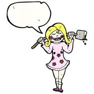 cartoon gardener woman N2