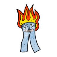 cartoon burning jeans N2