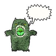 cartoon scary monster N12
