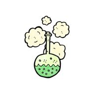 cartoon bubbling chemicals N29