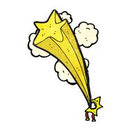 cartoon shooting star character N2