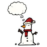 snowman with thought bubble N5