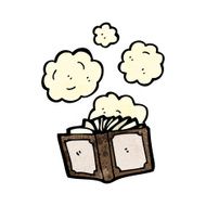 dusty old book cartoon N7