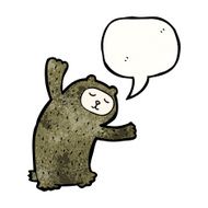 Cartoon funny bear N10