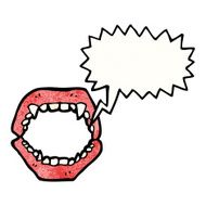 Cartoon Vampire Fangs N17