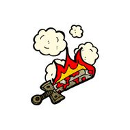 flaming sword cartoon N4