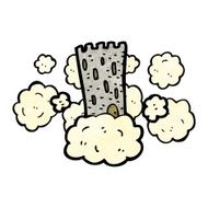 cartoon floating castle N4