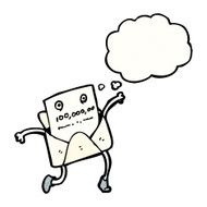 envelope cartoon character N6