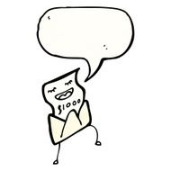 financial letter cartoon character N2