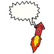 Cartoon Firework Rocket N35