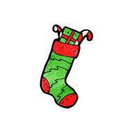 christmas stocking cartoon N7