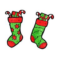 christmas stocking cartoon N8
