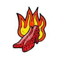 flaming hot high heel shoes N2