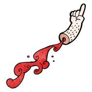 Cartoon Severed Arm N27
