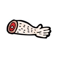 Cartoon Severed Arm N29