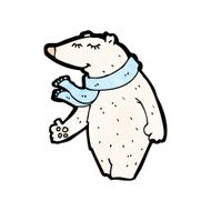 Cartoon Polar Bear N135
