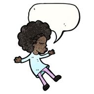 cartoon girl with speech bubble N35