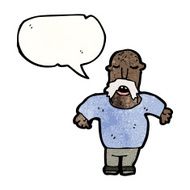 Cartoon Man With Mustache N118