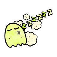 sleepy ghost cartoon N2