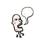 gross talking severed head cartoon N2