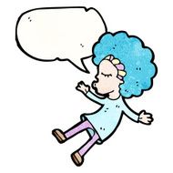 cartoon talking hippie girl N2