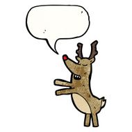 cartoon red nosed reindeer N23