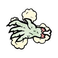Cartoon Zombie Hand N37