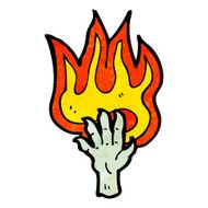 cartoon spooky zombie hand N3