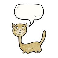 cartoon cat with speech bubble N131