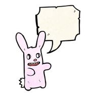 cartoon pink rabbit N79