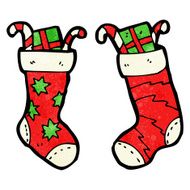 Cartoon Christmas Stockings N11