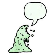 cartoon slime monster N12