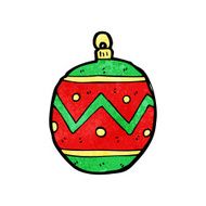 Cartoon Christmas Bauble N147