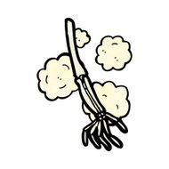 cartoon skeleton arm N14