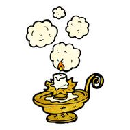 cartoon antique candleholder N10